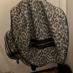 Rare HTF Alexander Wang leopard Marti backpack